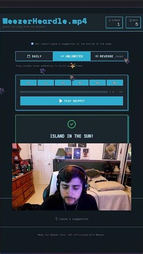 Weezer Heardle - Day 331 #music #weezer #singing