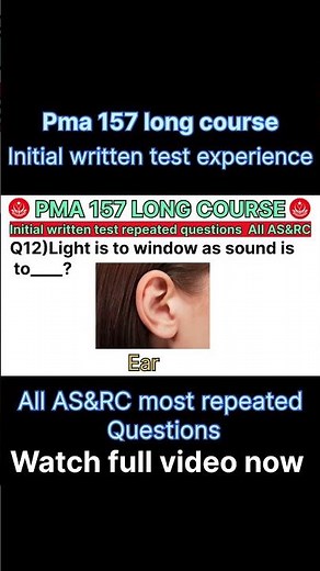 PMA 157 Real Written Test Questions 🔥 | All AS&RC Centres Experience (Part 2)