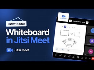 How to Use Whiteboard in Jitsi Meet | WordPress Meeting Whiteboard
