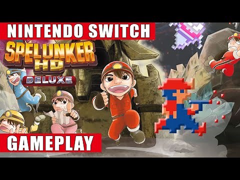 Spelunker HD Deluxe Nintendo Switch Gameplay