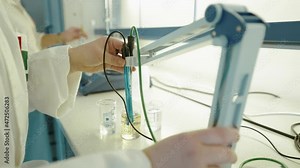 Testing of a new drug in a scientific laboratory.