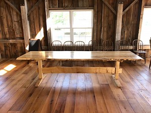 Dining Table - Solid Maple - Live Edge - Seats 12 - Wood - Hand Crafted - Etsy