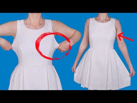 How to downsize the dress without any special sewing skills!