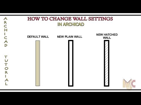 HOW TO CHANGE WALL SETTING/LINE WEIGHT#archicad #graphisoft
