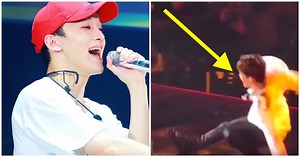 EXO Chen's Epic Save After Falling On Stage Is Making Everyone Go Wild