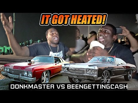 DONKMASTER VS BEENGETTINGCASH SHUT DOWN THE TRACK! Clash of the Titans 3 Donk Grudge Race