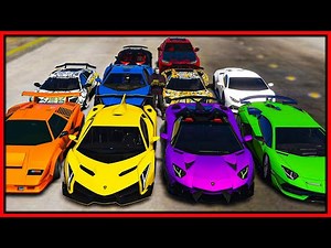 GTA 5 Roleplay - STEALING 10 LAMBORGHINIS | RedlineRP