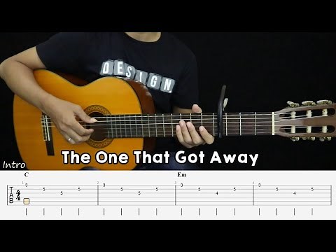 The One That Got Away - Katy Perry - Fingerstyle Guitar Tutorial + TAB & Lyrics
