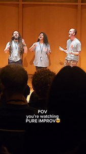 Less than a month until more moments like this 🤩 can you believe this was totally improvised by our staff? | A Cappella Academy