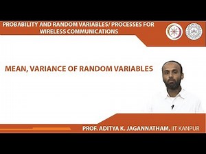Mean, Variance of Random Variables