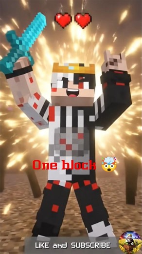 One block Minecraft #minecraft #gamerfleet #gaming #nobatidao