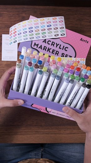 7.5K views · 476 reactions | #unboxing des #feutres #acrylique #arrtx  #materieldedessin #comparatif | Esquissewei | Facebook