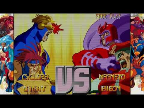 X-Men vs Street Fighter Cyclops Gambit