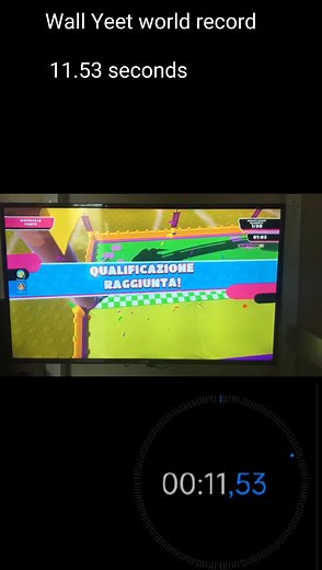 Wall Yeet Fall Guys World Record done by my homie (11.53 seconds) #fallguys #fallguysultimateknockout #worldrecord #record #fypシ #foryou #fyp #wallyeet #josemachin