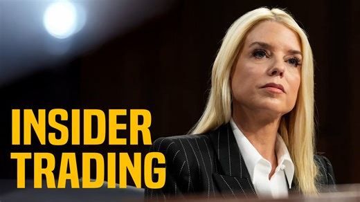 13K views · 797 reactions | INSIDER TRADING: Pam Bondi sold $1M+ in stock on Trump tariff day | The David Pakman Show | Facebook
