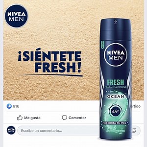338K views | Con el antitranspirante Nivea MEN Fresh Ocean te sentirás fresco y protegido hasta por 48 horas. | NIVEA MEN | Facebook