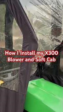 X300 Snowblower Attaching and Soft Cab Install #diy #shortvideo #shorts #short #shortsfeed #how
