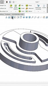 Rock hammer drill part valve plate in solidworks #fbreels #SolidWorks #malviyacadsolution #cad | Malviya CAD Solution