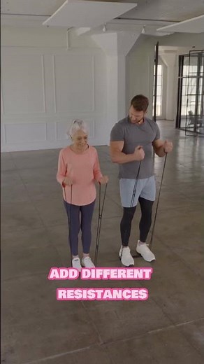 How to do Bicep Curls with Resistance Bands! #Fitness #Excerse #WalkAtHome