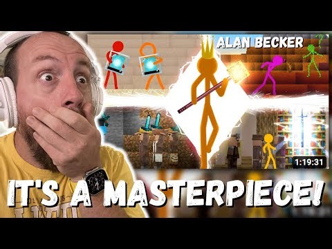 IT'S A MASTERPIECE! Alan Becker Animation vs. Minecraft Shorts Season 3 - In Real Time (REACTION!)