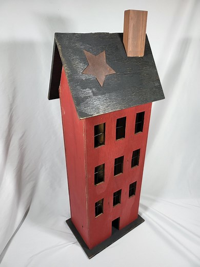 Primitive Wooden Saltbox House-pattern - Etsy