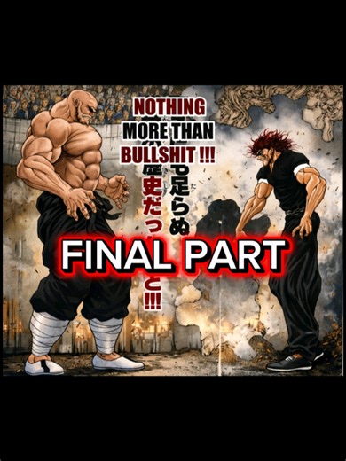 ‏"YUJIRO HANMA VS RYU KAIOH FINAL PART." #yujirohanma #ryukaioh #mang...