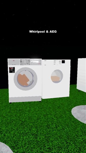 Whirlpool Spin and AEG Washing Machine Destruction! #shortsvideo #shorts #roblox #laundry
