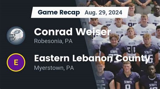 Football Recap: Conrad Weiser Piles Up the Points Against Lebanon