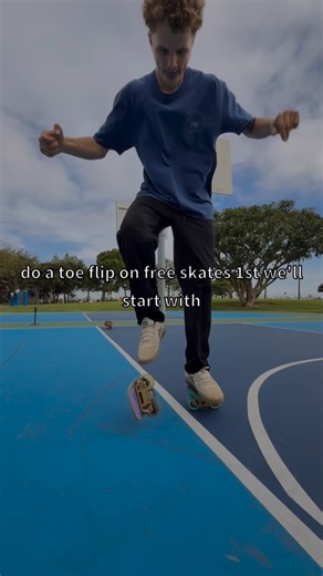 JMKRIDE Freeskates on Instagram: "How To: Toe Flip. ➿➿ Tricks of the trade by @michael.freeskates Edit: @kyleskating"