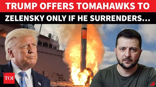Trump Vows Tomahawk Missiles To Ukraine If Zelensky Accepts 28-point ‘Pro-Putin’ Peace Plan | Report