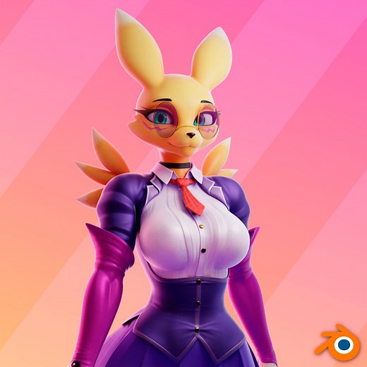 Renamon: Your Digimon Girl (Blender/SFM)