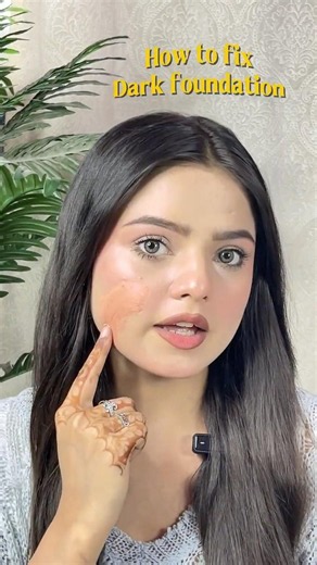 How to fix “dark foundation” in a sec✨