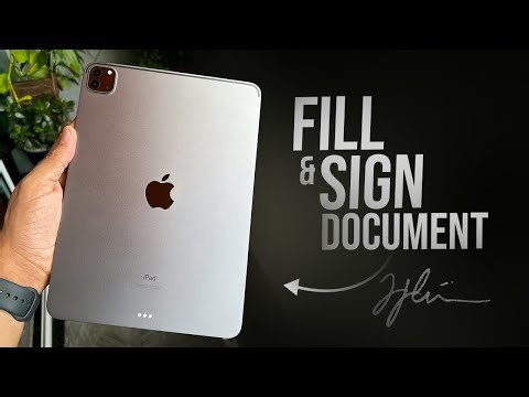 How to Fill and Sign a PDF Document iPad (tutorial)