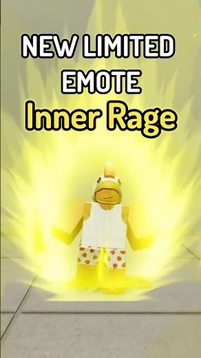 NEW Limited Emote INNER RAGE #roblox #tsb #thestrongestbattlegrounds #combo