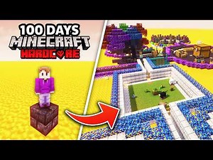 I Survived 100 Days in a LAVA ONLY WORLD in Minecraft Hardcore!