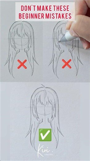 How to draw anime face shape for beginners DON'T and DO #howtodrawanime