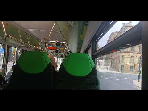 *Brand new electric thrash* Transdev keighley Mercedes-benz Ecitaro route 662 1025 (BV75 HWE)