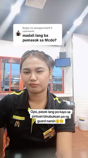 Service Crew at McDonald's: Welcome to Our Store!