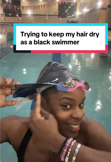 The way my video got posted all over Instagram and had tik tok coming for me but like it works…sometims. Yesss I’ve tried swim turbans and othercaps that ‘keep your hair dry’.