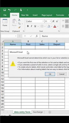 How to Create a Data Entry Form in Excel | Easy Step-by-Step
