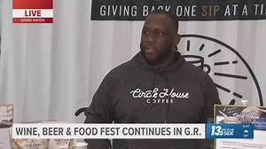 Coffee company owned by former Lions player at Wine, Beer and Food Festival