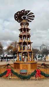 The Fredericksburg Christmas Pyramid 🎄 Christmas pyramids date back to the 16th century in eastern Germany. Some say they were the predecessor of Christmas trees! Having one on Main St in Fredericksburg is such a fun tradition and nod to the German heritage of the town. Add visiting the Christmas Pyramid to you must do Christmas activities list! #texas #christmas #fredericksburg #texashistory #christmastree | Forrest From Texas