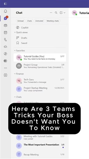 Here’s some teams trick no one knew about #viral #fyp #outlook #microsoft