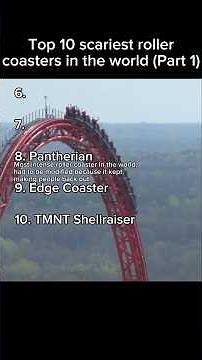 Top 10 SCARIEST Roller Coasters in the world 🎢