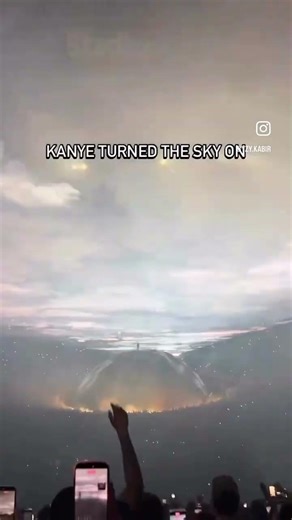 Kanye West #Ye Turned the Sky on.