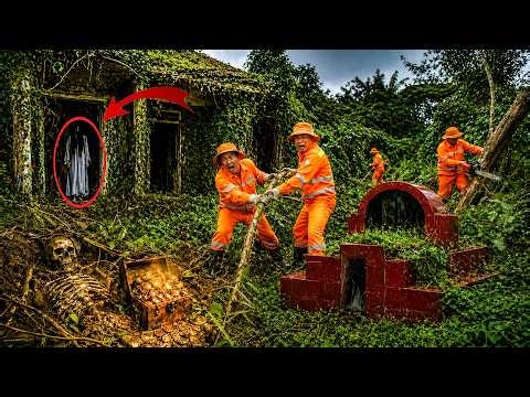 Time Lapse 24H 👻 Renovating a 100-Year-Old Abandoned House Reveals a Hidden Tomb - Shocking Ghost!