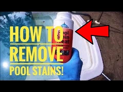 How to remove Pool Stains!