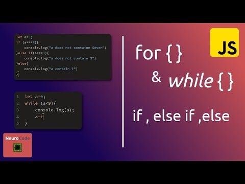 JavaScript Control Flow: If Else and Loops