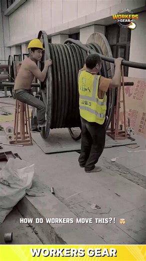 Heavy-Duty Cable Reel Handling Tools for Transporting and Installing Power Lines in Construction