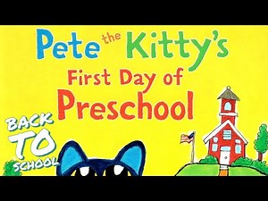 😻📚🚌 Pete the Kitty's First Day of Preschool | GoKidz | First Day of School Animated Book
